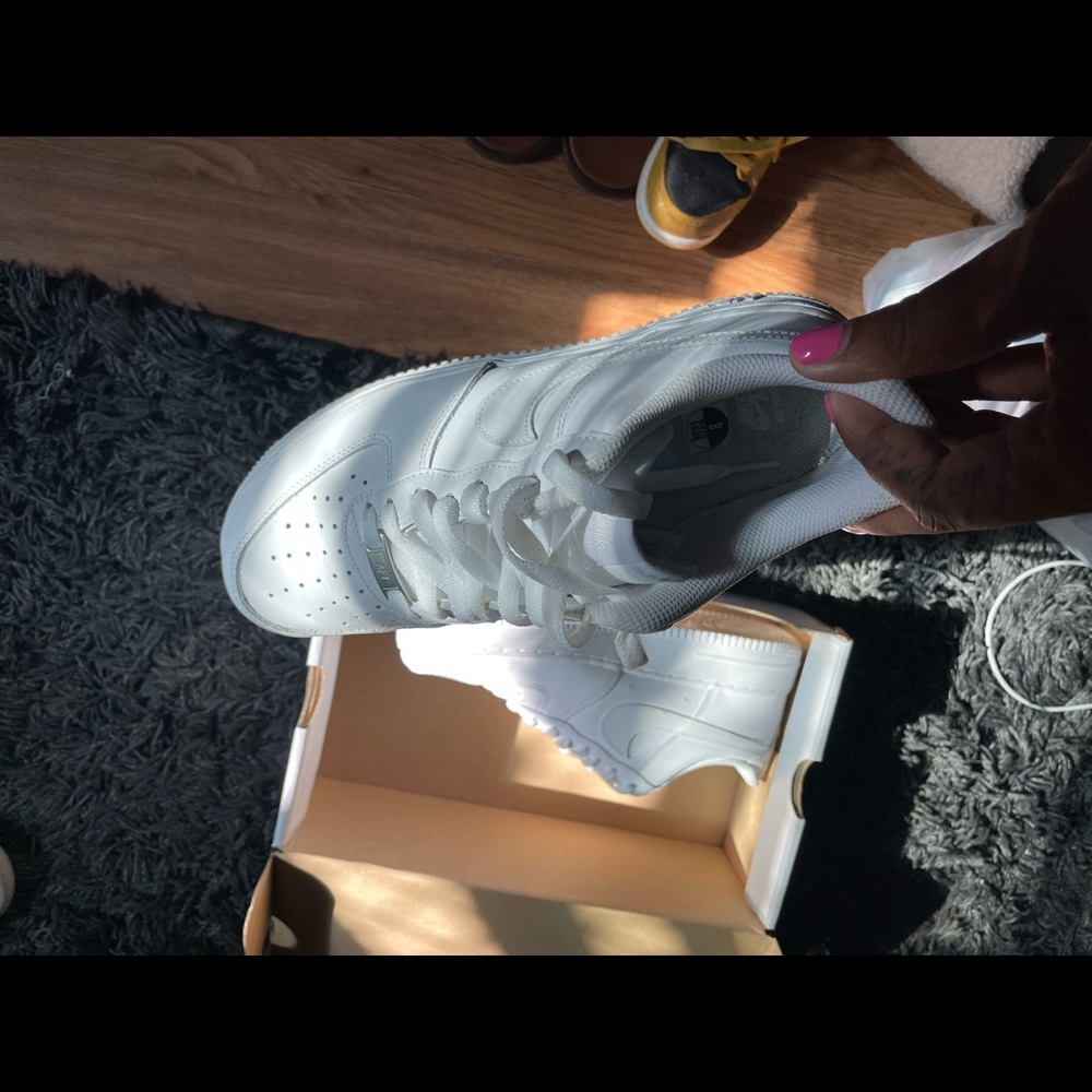White Nike Air Force Ones